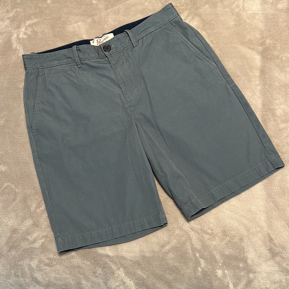Men's Original Penguin Blue Chino Shorts - Picture 4 of 16